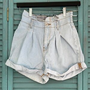 Urban Outfitters Light Blue High Waist Denim Shorts